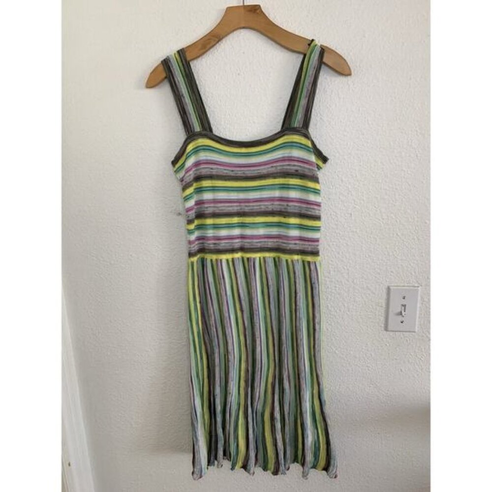 Missoni Striped Knit Midi Dress Multicolor Size 44